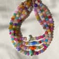 Handmade Summer Beach Necklace Colorful Natural Stone Beaded OT Buckle 1