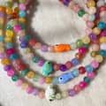 Handmade Summer Beach Necklace Colorful Natural Stone Beaded OT Buckle 2