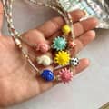 Summer Boho Ocean Glass Seed Beaded Necklace Beach Sun Conch Seashell Choker 2