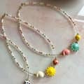Summer Boho Ocean Glass Seed Beaded Necklace Beach Sun Conch Seashell Choker 5