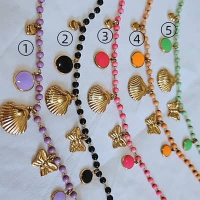 Beach Style Stainless Steel Non Tarnish Collarbone Chain Pendant Charm Necklace detail 6