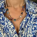 Bohemian Beads Charm Mixed Color Eye Bead Necklaces 1