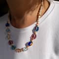 Bohemian Beads Charm Mixed Color Eye Bead Necklaces 5
