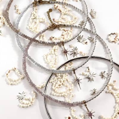18K Gold Plated Natural Stone Summer Non Tarnish Beach Bead Splicing Stainless Steel Chain Pearl detail 2