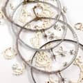 18K Gold Plated Natural Stone Summer Non Tarnish Beach Bead Splicing Stainless Steel Chain Pearl 2