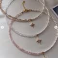 18K Gold Plated Natural Stone Summer Non Tarnish Beach Bead Splicing Stainless Steel Chain Pearl 4