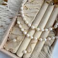 Minimalist Dainty Summer 18K Gold Plated Freshwater Pearls Bead Stainless Steel Necklace 2