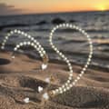 Gold Plated Choker Heart Lock Charm Elegant Natural Stone Pearl Bead Wedding 4