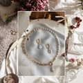 Design Pearl Drop Earring Gold Plated Chain Pearl Patchwork Baroque Pearl Pendant 1