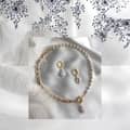 Design Pearl Drop Earring Gold Plated Chain Pearl Patchwork Baroque Pearl Pendant 2