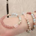 Natural Stone Powder Crystal Bead Design Bracelet 1