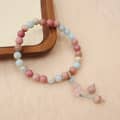 Natural Stone Powder Crystal Bead Design Bracelet 5