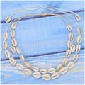 Boho Handmade Sea Shell Beaded Bracelet with Natural Cowry Puka Shell and Braided Necklace 3