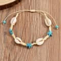 Fashion Handmade Puka Sea Shell Necklace Summer Beach Shell Beaded Choker Bracelet 5