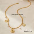 Gold Round Conch Necklace
