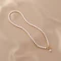 18K Gold Plated Freshwater Pearl Baroque Pearl Choker Necklace With OT Clasp 2