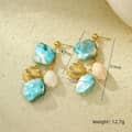 Blue Shell Earrings