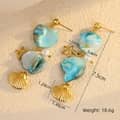 Blue Starfish Earrings