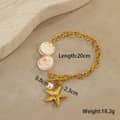 Gold Round Shell Bracelet