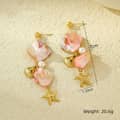 Pink Starfish Earrings