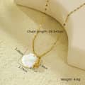 Gold Conch Pendant Necklace