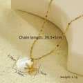 Gold Smooth Starfish Pendant Necklace