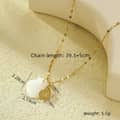Gold Snail Shell Pendant Necklace