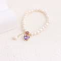 Purple Zircon Heart Bracelet