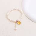 Yellow Zircon Heart Bracelet