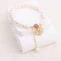 White Zircon Petal Bracelet