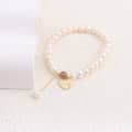 Gold Letter Heart Bracelet