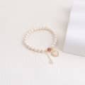 Pink Heart Plate Bracelet