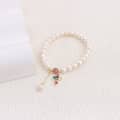 White Cross Bracelet