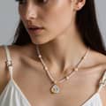Stainless Steel Ocean Necklace Adjustable Beach Jewelry With Star Conch Fish Pendant 5
