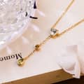 925 Sterling Silver Gold Plated Amethyst Gemstone Geometric Triangular Round Drops Sky Blue Topaz Citrine Peridot Necklace 5