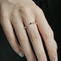 925 Sterling Silver Gold Plated Sugar Crystal Zircon Gemstones Multi Coloured Labradorite Moonstone Amethyst Topaz Ring 2
