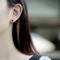 January Garnet 925 Sterling Silver Gold Plated CZ Zircon Geometric Crystal Stud Earrings Vintage Style 3
