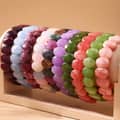 Summer Multi Color Crystal Agate Bracelet Healing Real Natural Stone Beaded Bracelet 1