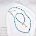 Bohemian Turquoise Necklace With Natural Stone Agate And Freshwater Pearl Mix & Match Bracelet 2