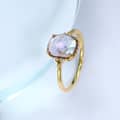 February Gemstone 925 Sterling Silver Gold Plated Antique Amethyst Ring 3