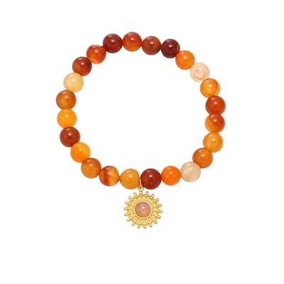 Light Luxury Mixed Color Natural Stone Elastic Rope Tiger Eye Stone Handmade Bead Bracelet detail 5