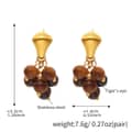 Golden Tiger Eye Stone Earrings