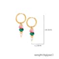 Green Natural Stone Earrings
