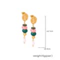 Green Natural Stone Earrings