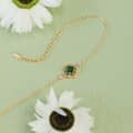 May Gemstone 925 Sterling Silver Gold Plated Vintage Chain & Link Bracelet 4