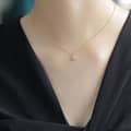 Birthstone October Opal 925 Sterling Silver Gold Plated Retro Natural 2 Star Necklace 3