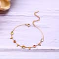 Birthstone November Topaz 925 Sterling Silver Gold Plated CZ Zircon Vintage GTC Certified Colourful Rainbow Bracelet 5