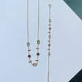 Birthstone November Topaz 925 Sterling Silver Gold Plated CZ Zircon Vintage GTC Certified Colourful Rainbow Bracelet 6