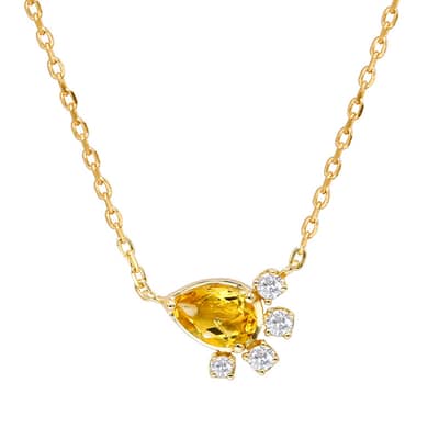 Vintage Style GTC Certified 925 Sterling Silver Gold Plated Flower Pendant Necklace detail 1