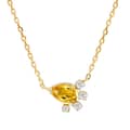 Vintage Style GTC Certified 925 Sterling Silver Gold Plated Flower Pendant Necklace 1